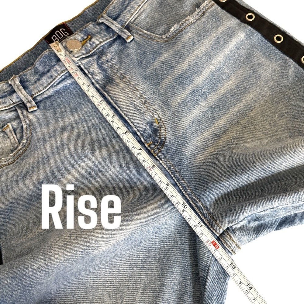 BDG Women's Light Blue Jeans with Black  Grommet Details - Picture 12 of 13